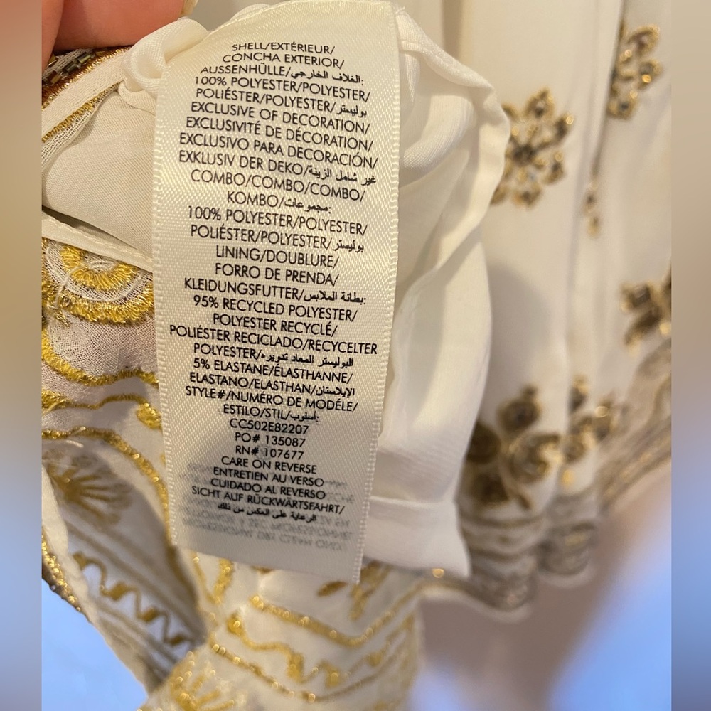 NWT $895 Alice and Olivia Marva Embellished Braid Belt Mini Kaftan - Picture 11 of 11